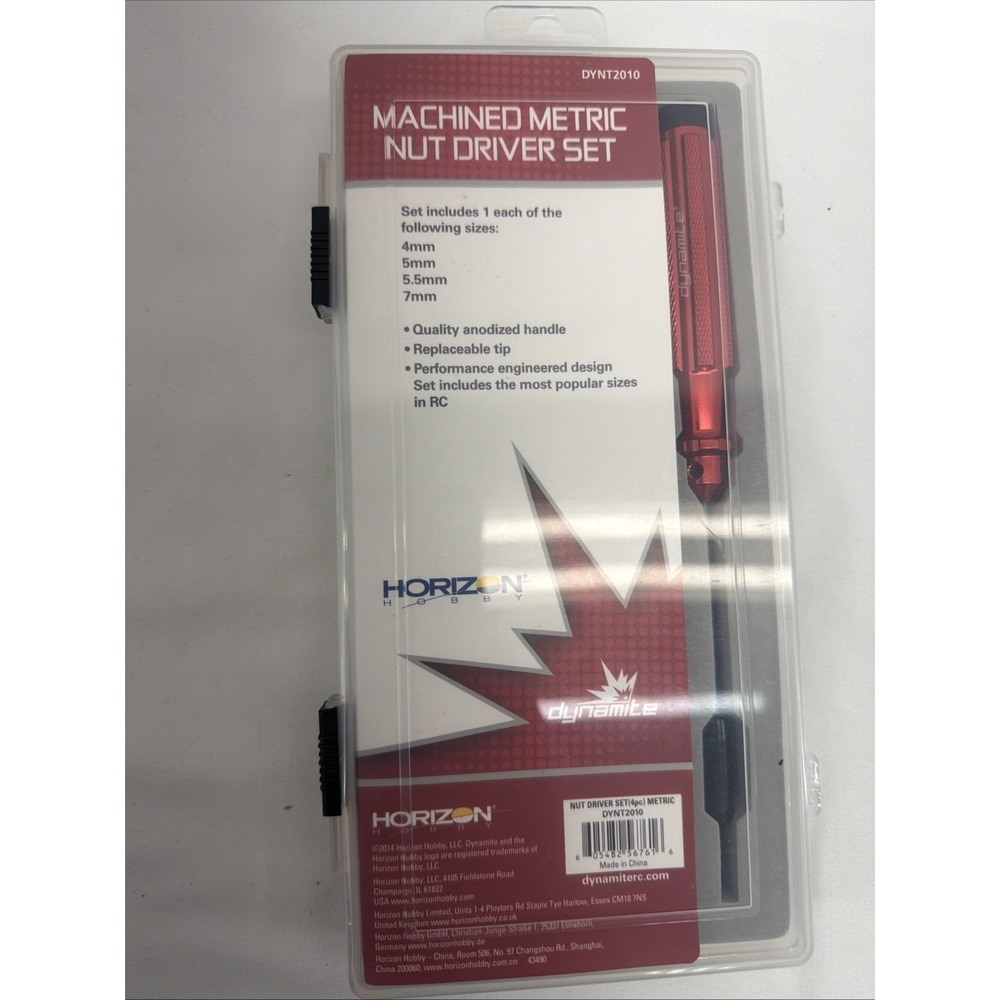 DYNAMITE MACHINED US NUT DRIVER SET NEW IN THE CASE DYNT2010